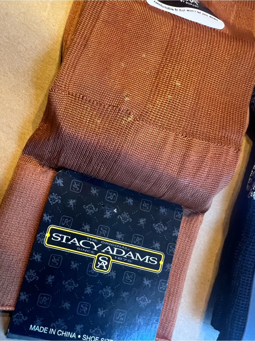Stacy Adams Dress Socks - Brown, Black/Grey Herringbone & Navy with Blue Dots